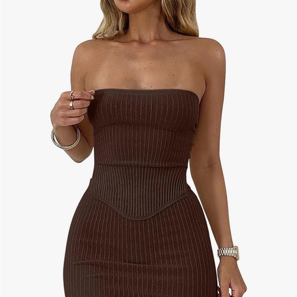 Elegant Brown 2 piece set - Picture 1 of 7